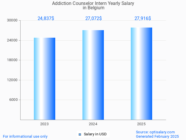 addiction counselor intern salary in belgium 2025 addiction counselor intern salary in belgium 2025