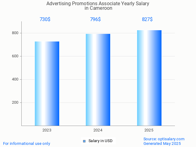 advertising promotions associate salary in cameroon 2025 advertising promotions associate salary in cameroon 2025