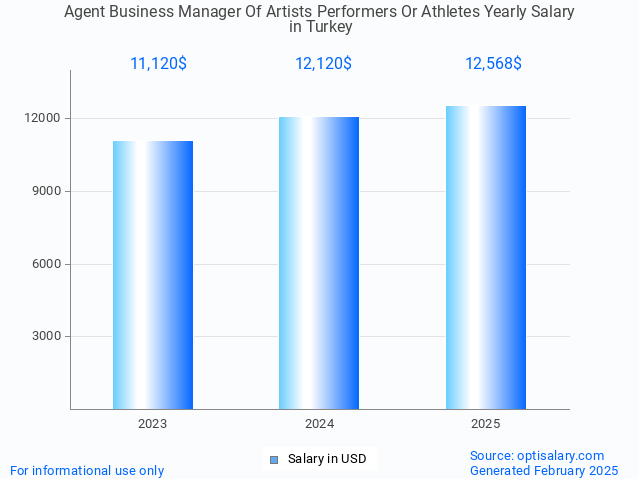 agent business manager of artists performers or athletes salary in turkey 2025 agent business manager of artists performers or athletes salary in turkey 2025