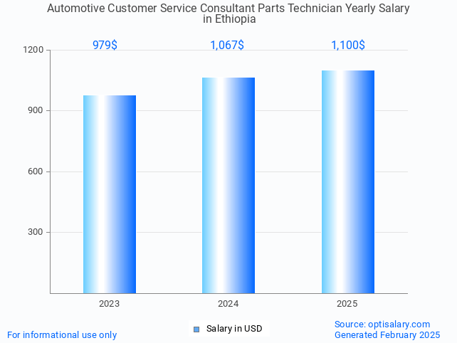 automotive customer service consultant parts technician salary in ethiopia 2025 automotive customer service consultant parts technician salary in ethiopia 2025