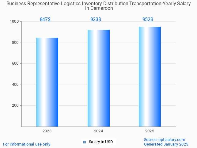 business representative logistics inventory distribution transportation salary in cameroon 2025 business representative logistics inventory distribution transportation salary in cameroon 2025