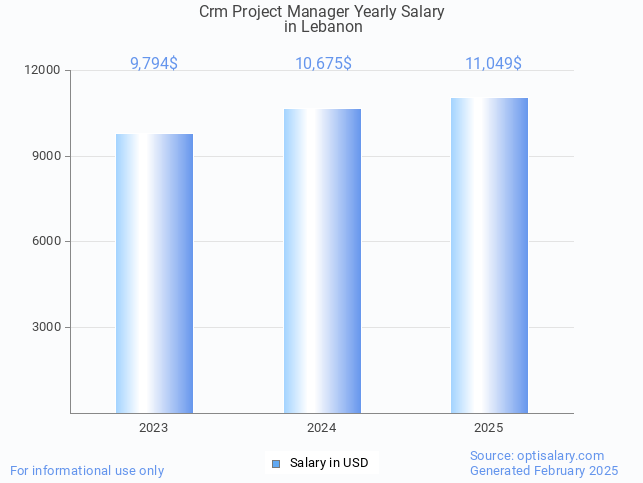 crm project manager salary in lebanon 2025 crm project manager salary in lebanon 2025