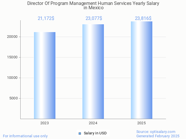 director of program management human services salary in mexico 2025