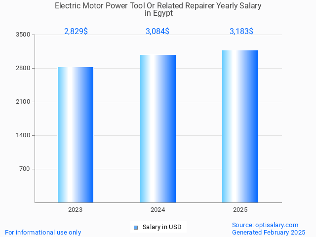 electric motor power tool or related repairer salary in egypt 2025 electric motor power tool or related repairer salary in egypt 2025