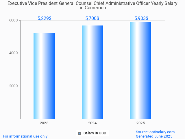 executive vice president general counsel chief administrative officer salary in cameroon 2025 executive vice president general counsel chief administrative officer salary in cameroon 2025
