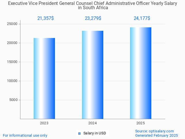executive vice president general counsel chief administrative officer salary in south africa 2025 executive vice president general counsel chief administrative officer salary in south africa 2025