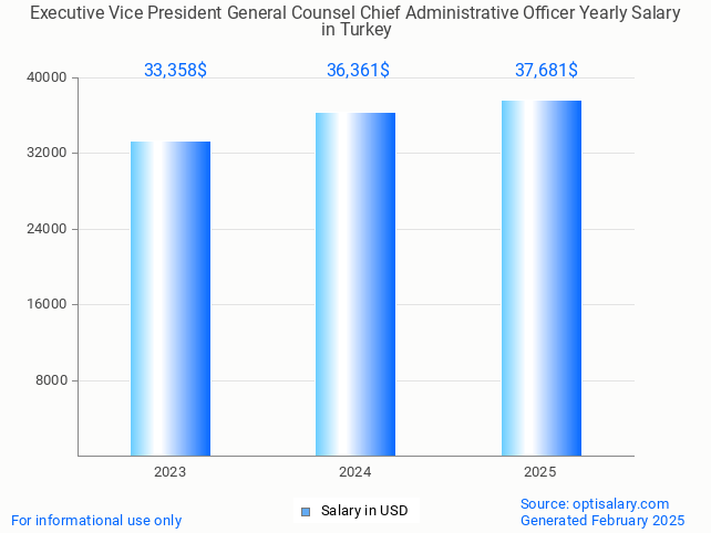 executive vice president general counsel chief administrative officer salary in turkey 2025 executive vice president general counsel chief administrative officer salary in turkey 2025