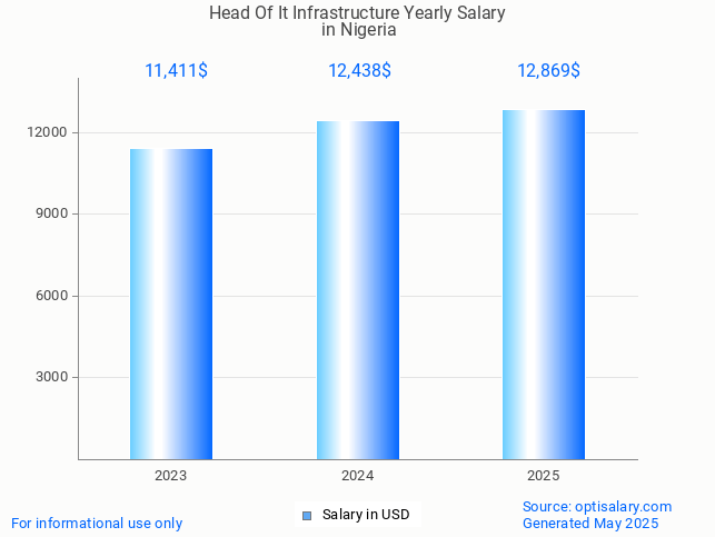 head of it infrastructure salary in nigeria 2025 head of it infrastructure salary in nigeria 2025