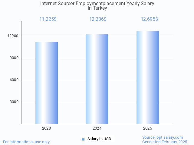 internet sourcer employmentplacement salary in turkey 2025 internet sourcer employmentplacement salary in turkey 2025