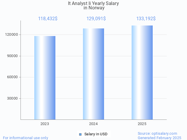 it analyst ii salary in norway 2025 it analyst ii salary in norway 2025