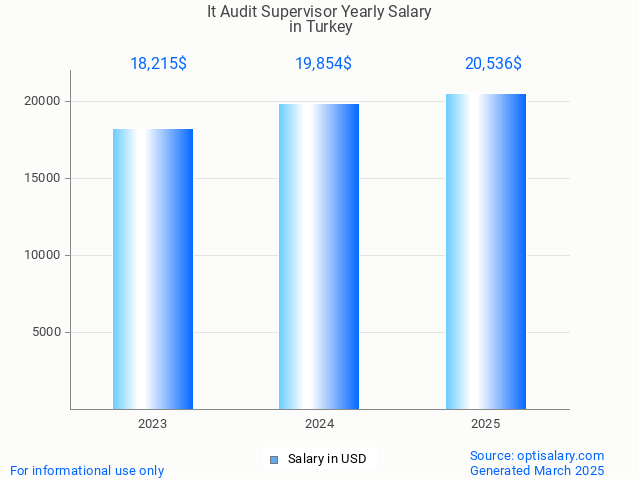 it audit supervisor salary in turkey 2025 it audit supervisor salary in turkey 2025