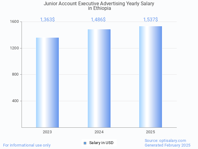 junior account executive advertising salary in ethiopia 2025 junior account executive advertising salary in ethiopia 2025