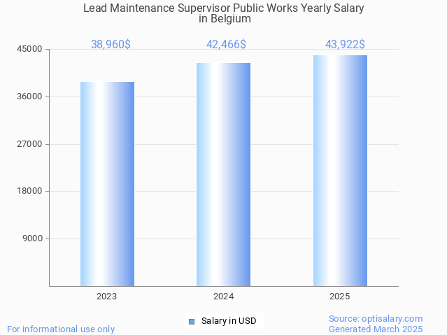 lead maintenance supervisor public works salary in belgium 2025 lead maintenance supervisor public works salary in belgium 2025