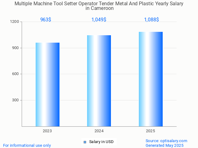 multiple machine tool setter operator tender metal and plastic salary in cameroon 2025 multiple machine tool setter operator tender metal and plastic salary in cameroon 2025