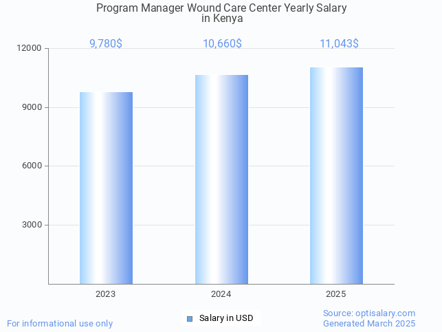 program manager wound care center salary in kenya 2025 program manager wound care center salary in kenya 2025