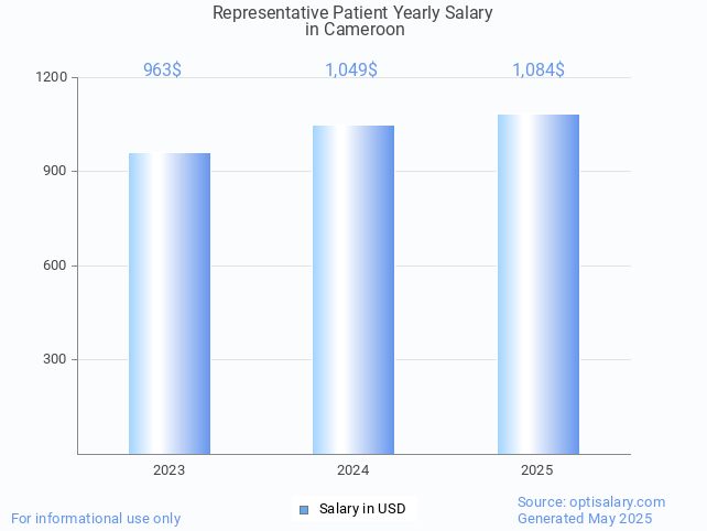 representative patient salary in cameroon 2025