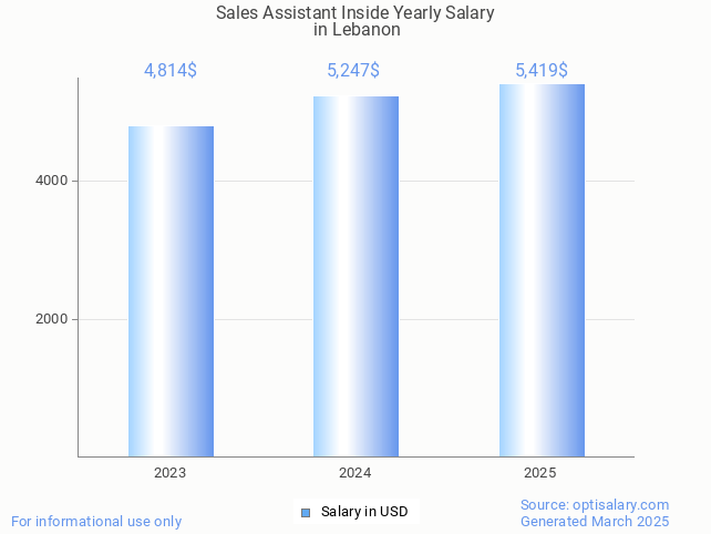 sales assistant inside salary in lebanon 2025 sales assistant inside salary in lebanon 2025