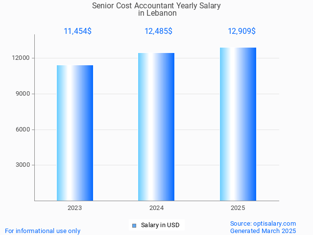 senior cost accountant salary in lebanon 2025 senior cost accountant salary in lebanon 2025