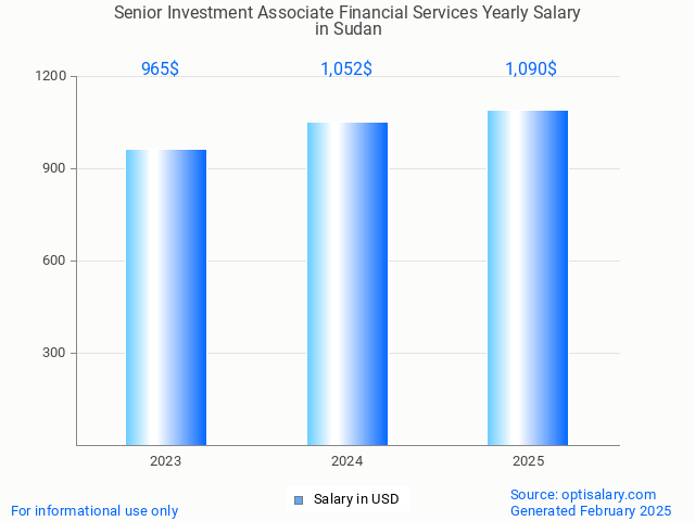senior investment associate financial services salary in sudan 2025