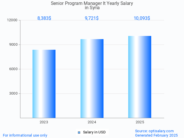 senior program manager it salary in syria 2025 senior program manager it salary in syria 2025