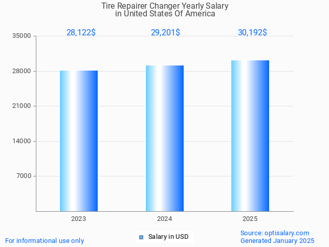 tire repairer changer salary in united states of america 2025 tire repairer changer salary in united states of america 2025
