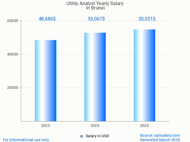 utility analyst salary in brunei 2025